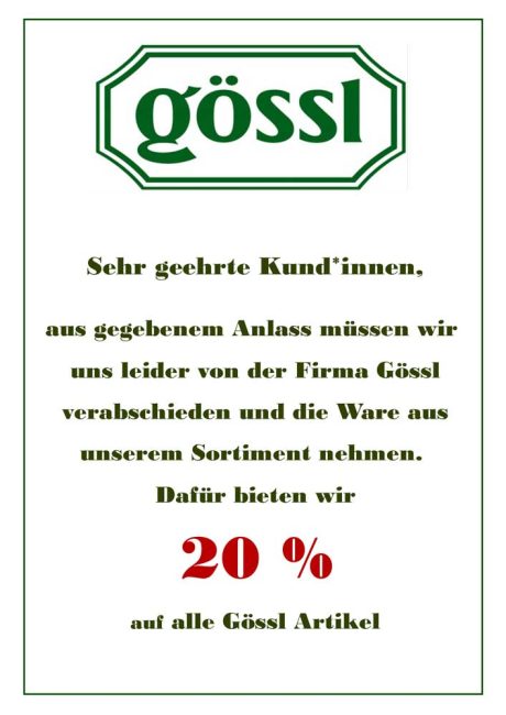 Gössl-Plakat-Website